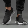 Men Walking Shoes Casual Breathable Slip On Sneakers Man Outdoor Soft Lightweight Black Sneakers Fashion Men‘s Sock Sneaker 1271
